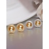 image:imageNONNYL Wife Jewelry 18K Gold Earrings  Genuine South Sea Golden Pearl Jewelry Earrings for Women Birthday Jewelry for Girlfriend Valentines Day for Wife NO1137