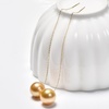 image:imageNONNYL Wife Jewelry 18K Gold Earrings  Genuine South Sea Golden Pearl Jewelry Earrings for Women Birthday Jewelry for Girlfriend Valentines Day for Wife NO1265
