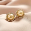 image:imageNONNYL Wife Jewelry 18K Gold Earrings  Genuine South Sea Golden Pearl Jewelry Earrings for Women Birthday Jewelry for Girlfriend Valentines Day for Wife NO1145