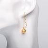image:imageNONNYL Wife Jewelry 18K Gold Earrings  Genuine South Sea Golden Pearl Jewelry Earrings for Women Birthday Jewelry for Girlfriend Valentines Day for Wife NO1259