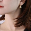 image:imageNONNYL Wife Jewelry 18K Gold Earrings  Genuine South Sea Golden Pearl Jewelry Earrings for Women Birthday Jewelry for Girlfriend Valentines Day for Wife NO1267
