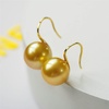 image:imageNONNYL Wife Jewelry 18K Gold Earrings  Genuine South Sea Golden Pearl Jewelry Earrings for Women Birthday Jewelry for Girlfriend Valentines Day for Wife NO1152