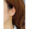 image:imageNONNYL Wife Jewelry 18K Gold Earrings  Genuine South Sea Golden Pearl Jewelry Earrings for Women Birthday Jewelry for Girlfriend Valentines Day for Wife NO1159