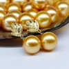 image:imageNONNYL Wife Jewelry 18K Gold Earrings  Genuine South Sea Golden Pearl Jewelry Earrings for Women Birthday Jewelry for Girlfriend Valentines Day for Wife NO1138