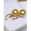image:imageNONNYL Wife Jewelry 18K Gold Earrings  Genuine South Sea Golden Pearl Jewelry Earrings for Women Birthday Jewelry for Girlfriend Valentines Day for Wife NO1149