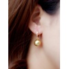 image:imageNONNYL Wife Jewelry 18K Gold Earrings  Genuine South Sea Golden Pearl Jewelry Earrings for Women Birthday Jewelry for Girlfriend Valentines Day for Wife NO1149