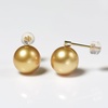image:imageNONNYL Wife Jewelry 18K Gold Earrings  Genuine South Sea Golden Pearl Jewelry Earrings for Women Birthday Jewelry for Girlfriend Valentines Day for Wife NO1261