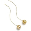 image:imageNONNYL Wife Jewelry 18K Gold Earrings  Genuine South Sea Golden Pearl Jewelry Earrings for Women Birthday Jewelry for Girlfriend Valentines Day for Wife NO1163
