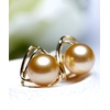 image:imageNONNYL Wife Jewelry 18K Gold Earrings  Genuine South Sea Golden Pearl Jewelry Earrings for Women Birthday Jewelry for Girlfriend Valentines Day for Wife NO1263