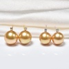 image:imageNONNYL Wife Jewelry 18K Gold Earrings  Genuine South Sea Golden Pearl Jewelry Earrings for Women Birthday Jewelry for Girlfriend Valentines Day for Wife NO1256