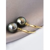 image:imageNonnyl Classic AAA Quality Genuine Tahitian Black Pearl Dangle Drop Earrings 89mm Round  Birthday Anniversary Jewelry Gifts for Women
