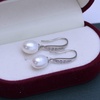 image:imageNonnyl Real Freshwater Cultured Pearl Drop Dangle Earrings for Women  Sterling Silver Fine Jewelry Gifts for Wife Her
