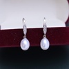 image:imageNonnyl Real Freshwater Cultured Pearl Drop Dangle Earrings for Women  Sterling Silver Fine Jewelry Gifts for Wife Her