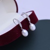 image:imageNonnyl Real Freshwater Cultured Pearl Drop Dangle Earrings for Women  Sterling Silver Fine Jewelry Gifts for Wife Her