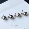 image:imageNonnyl Real Pearl Earrings for Women with Genuine AAAA Quality Black Tahitian Cultured Pearls Earring  925 Sterling Silver Plated Platinum Gold Earrings  Nonnyl