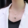image:imageNonnyl Real Pearl Pendant Necklaces for Women with Genuine AAA Quality Akoya 8mm and 910mm Black Tahitian Cultured Pearls  Platinum Gold Plated 925 Sterling Silver Necklace Fine Jewelry Gifts for Her