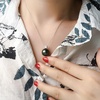 image:imageNonnyl Tahitian Black Pearl Pendant Necklace for Women 1011mm Real South Sea Pearls Round Black Pearl Pendant 925 Sterling Silver Plated 18K Gold  Sterling Silver 18 inch Chain  Christmas Jewelry Gifts for Women Wife Girlfriend Mom Daughter Her