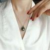 image:imageNonnyl Tahitian Black Pearl Pendant Necklace for Women 910mm Real South Sea Pearls Round Black Pearl Pendant 925 Sterling Silver Plated 18K Gold  Sterling Silver 18 inch Chain  Christmas Jewelry Gifts for Women Wife Girlfriend Mom Daughter Her