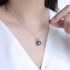 image:imageNonnyl Tahitian Black Pearl Pendant Necklace for Women 9mm10mm Real South Sea Pearls Round Black Pearl Pendant 925 Sterling Silver Plated 18K Gold  Sterling Silver 18 inch Chain  Christmas Jewelry Gifts for Women Wife Girlfriend Mom Daughter Her