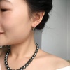 image:imageReal Black Pearl Earrings for Women with Genuine AAAA Quality Round Black Tahitian Cultured Pearls Earring  925 Sterling Silver Plated Platinum Gold Earrings  Nonnyl