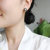 image:imageReal Black Pearl Stud Earrings for Women with Genuine AAAA Quality Round Black Tahitian Cultured Pearls Earring  18K Gold Studs Gifts for Women Wife Mom Her  Nonnyl910mm