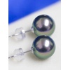 image:imageReal Black Pearl Stud Earrings for Women with Genuine AAAA Quality Round Black Tahitian Cultured Pearls Earring  18K Gold Studs Gifts for Women Wife Mom Her  Nonnyl78mm