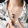 image:imageReal Pearl Butterfly Pendant Necklace for Women with Genuine AAAA Quality Round Black Tahitian Cultured Pearls Butterfly Necklaces  925 Sterling Silver Plated Platinum Gold Necklace Gifts for Women Wife Mom Her