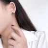 image:imageReal Pearl Earrings for Women with Genuine AAAA Quality Black Tahitian Cultured Pearls Earring  925 Sterling Silver Plated Platinum Pearl Gold Earrings  Nonnyl