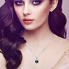 image:imageTahitian Cultured Black Pearl Pendant Necklace  Pearl Necklaces for Womens 910mm Round Black Pearls Sterling Silver 18 inch Chain  Fine Jewelry Gifts for Women Wife Girlfriend Mother