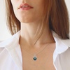 image:imageTahitian Cultured Black Pearl Pendant Necklace  Pearl Necklaces for Womens 910mm Round Black Pearls Sterling Silver 18 inch Chain  Fine Jewelry Gifts for Women Wife Girlfriend Mother