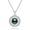 image:imageGifts for WomenTahitianBlackPearlNecklaceGift for Wife Wedding Birthday AnniversaryMom Girlfriend Her Mothers Day Valentines Day Christmas18K Gold Plated Sterling Silver Pearl Pendant NO045