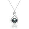 image:imageGifts for WomenTahitianBlackPearlNecklaceGift for Wife Wedding Birthday AnniversaryMom Girlfriend Her Mothers Day Valentines Day Christmas18K Gold Plated Sterling Silver Pearl Pendant NO010