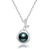 image:imageGifts for WomenTahitianBlackPearlNecklaceGift for Wife Wedding Birthday AnniversaryMom Girlfriend Her Mothers Day Valentines Day Christmas18K Gold Plated Sterling Silver Pearl Pendant NO024