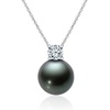 image:imageGifts for WomenTahitianBlackPearlNecklaceGift for Wife Wedding Birthday AnniversaryMom Girlfriend Her Mothers Day Valentines Day Christmas18K Gold Plated Sterling Silver Pearl Pendant NO014