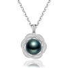 image:imageGifts for WomenTahitianBlackPearlNecklaceGift for Wife Wedding Birthday AnniversaryMom Girlfriend Her Mothers Day Valentines Day Christmas18K Gold Plated Sterling Silver Pearl Pendant NO051