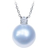 image:imageNONNYL Australian South Sea Pearl Necklace for Women Pearls Pendant Necklace 910mm Round Pearl White Sterling Silver Pendant 18 inch Chain  Jewelry Gifts for Women Wife Mom Grandma Daughter