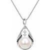image:imageNONNYL Birthday Gifts for Women Wife Pearl NecklaceValentinees Gift for Her Grandma Mom on Christmas Day Mothers Day Wedding Gifts AnniversaryBright Silver