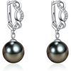 image:imageNONNYL Birthday Gifts for Women Wife Wedding Anniversary Jewelry Mothers Day Gifts for Mom Women Pearls Earring Christmas Valentines Gifts for Wife Herblack pearl