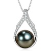 image:imageNONNYL Birthday Gifts for Women WifeTahitian Black Pearl Necklace for Women Meaningful Gifts for Mom Wife Elegant Jewelry Gift for Her Birthday Anniversary Valentines Day Christmas Graduation Gifts