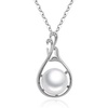 image:imageNONNYL Freshwater Cultured Pearl Pendant Necklace 910mm Round 18K Gold Plated 925 Sterling Silver  Fine Jewelry Gifts for Women Wife Mom Daughter