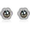 image:imageNONNYL Gifts for Women Tahitian BlackPearlEarringsGift for Wife Wedding Birthday AnniversaryMom Her Mothers Day Valentines Day Christmas18K Gold Plated Sterling Silver Pearl Earring Fine Jewelry