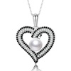 image:imageNONNYL Gifts for Women WifePearl Heart Pendant Necklace Birthday for Girlfriend Valentines Day for Wives Mothers Day for Mom Grandma Gifts for Her on Wedding Anniversary Christmas Fine JewelryFreshwater Cultured Pearl