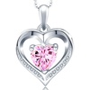 image:imageNONNYL Heart Pendant Necklace  Mothers Day Anniversary Christmas Birthday Valentines Gifts for Mom Wife Women Girlfriend Herwhite