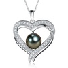 image:imageNONNYL Mothers Day Gifts for Mom Wife Women  Tahitian Black Pearl Necklaces Fine Jewelry for Anniversary Birthday Valentines Dayblack