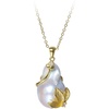 image:imageNONNYL Pearl Necklace for Women Gifts Sterling Silver Genuine White Freshwater Cultured Pearls Pendant Necklaces Christmas Gifts for Mom Wife Girlfriend Her Anniversary Birthday Fine Jewelry NO25167