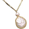 image:imageNONNYL Pearl Necklace for Women Gifts Sterling Silver Genuine White Freshwater Cultured Pearls Pendant Necklaces Gifts for Mom Wife HerChristmas Anniversary Birthday Fine Jewelry NO25133