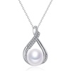 image:imageNONNYL Real Freshwater Cultured Pearl Pendant Necklaces for Women 10mm Pearls Valentines Day Christmas Gifts for Wife Mom Girlfriend Anniversary Birthday Fine Jewelry Gifts for Her
