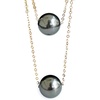 image:imageNONNYL Real Pearl Pendant Necklaces for Women with Genuine AAAA Quality 8510mm Black Tahitian Cultured Pearls  Platinum Gold Plated 18K Necklace Fine Jewelry Gifts for Her