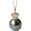 image:imageNONNYL Real Pearl Pendant Necklaces for Women with Genuine AAAA Quality 910mm Black Tahitian Cultured Pearls  Platinum Gold Plated 925 Sterling Silver Necklace Fine Jewelry Gifts