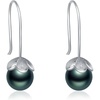 image:imageNONNYL Valentines Day Gifts for Her WomenTahitianBlackPearlEarringsGift for Wife Wedding Birthday AnniversaryMothers Day Gift for Mom Her Women ChristmasPearl Dangle Earring Fine Jewelry